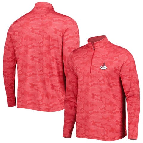 Men's Buffalo Bills Antigua Red/White Liberty Quarter-Zip Pullover Jacket