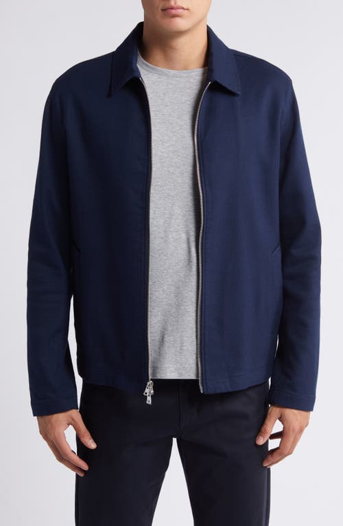 Shop Vince Zip-up Jacket In Coastal/nocturn