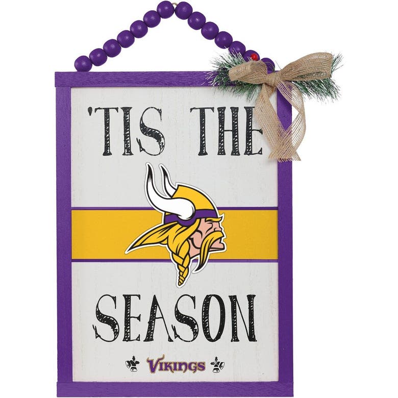 Foco Minnesota Vikings 'tis The Season Sign In Purple