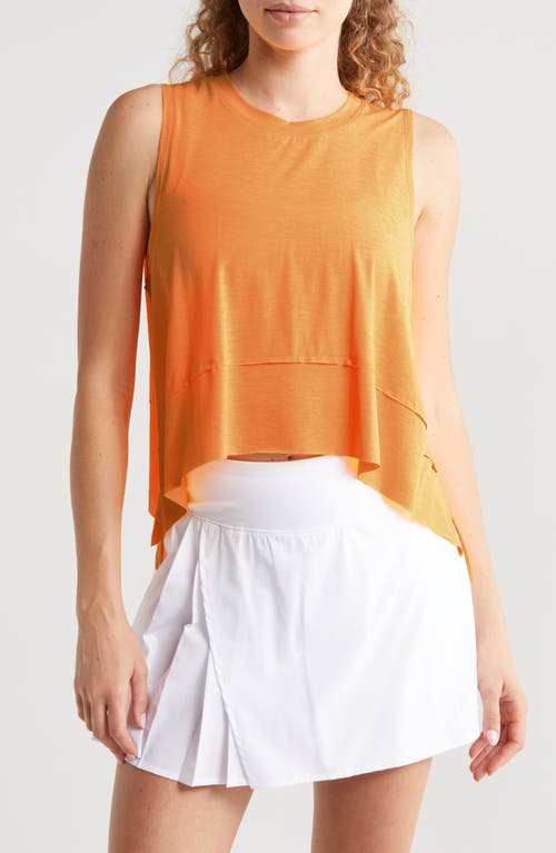 Temp Muscle Tee in Neon Clementine