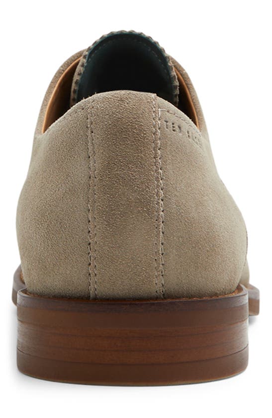 Shop Ted Baker London Leather Oxford In Khaki