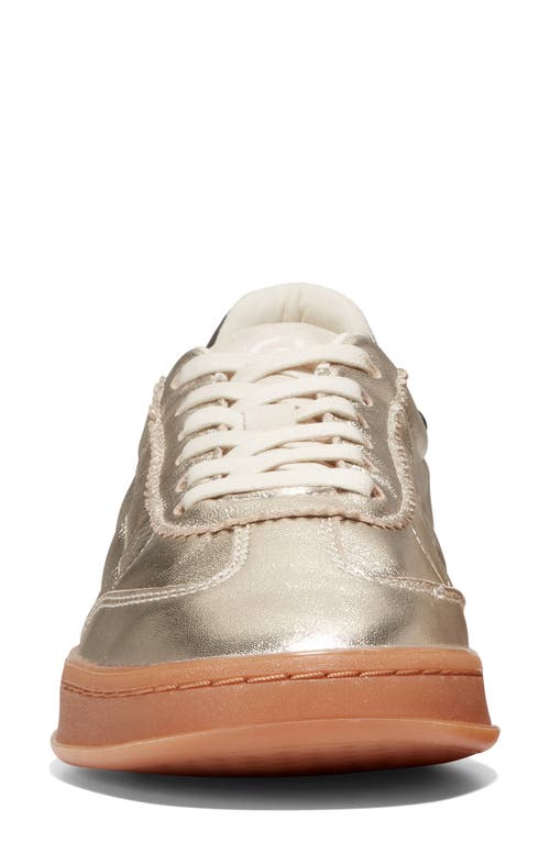 Shop Cole Haan Grandpro Breakaway Sneaker In Gold Talca/birch Suede