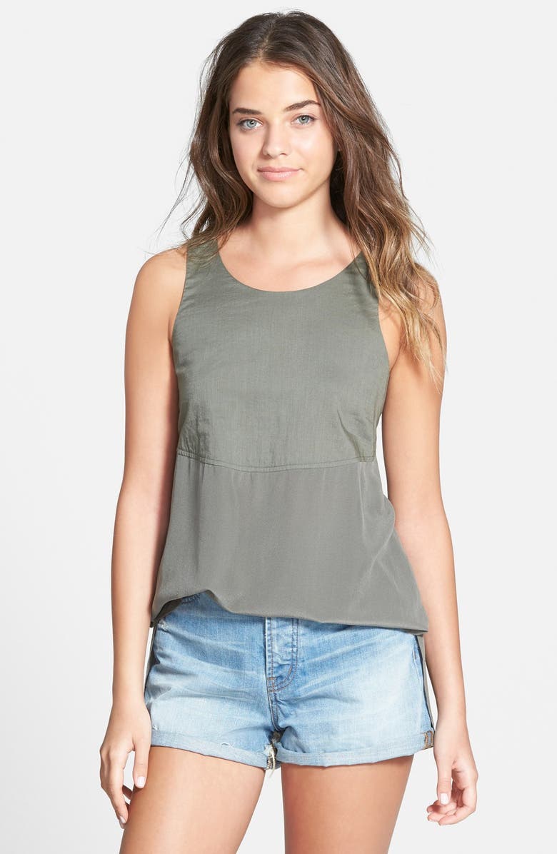 Madewell Paneled Silk and Cotton Tank | Nordstrom