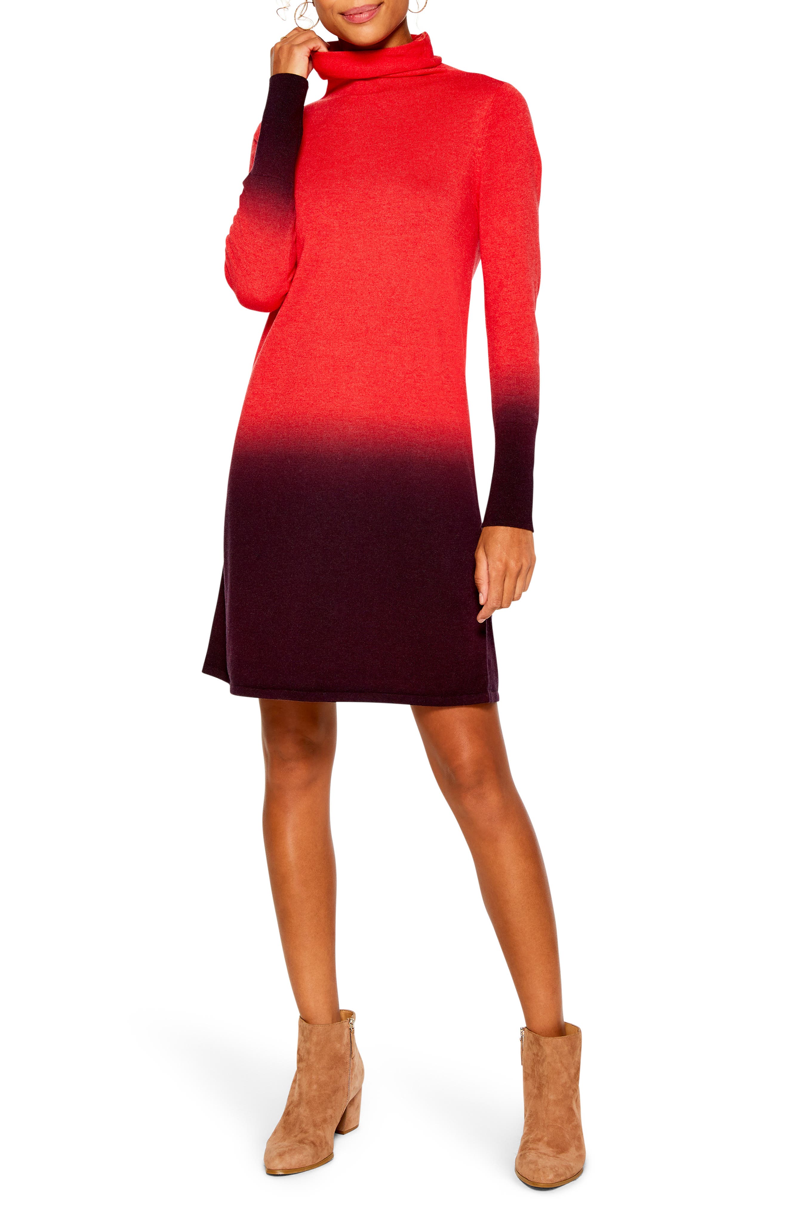 ombre sweater dress