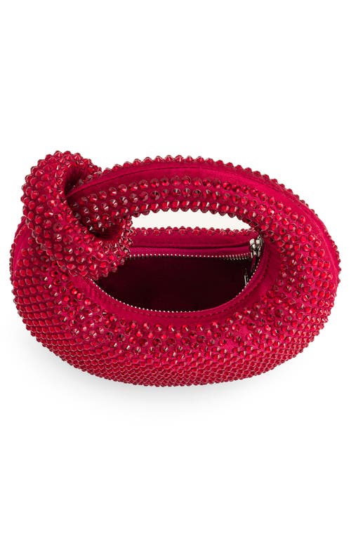 Jw Pei Abacus Artificial Crystal Mini Top Handle Bag In Red