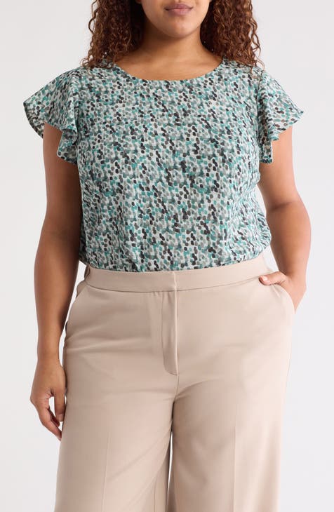 Flutter Sleeve Top (Plus)