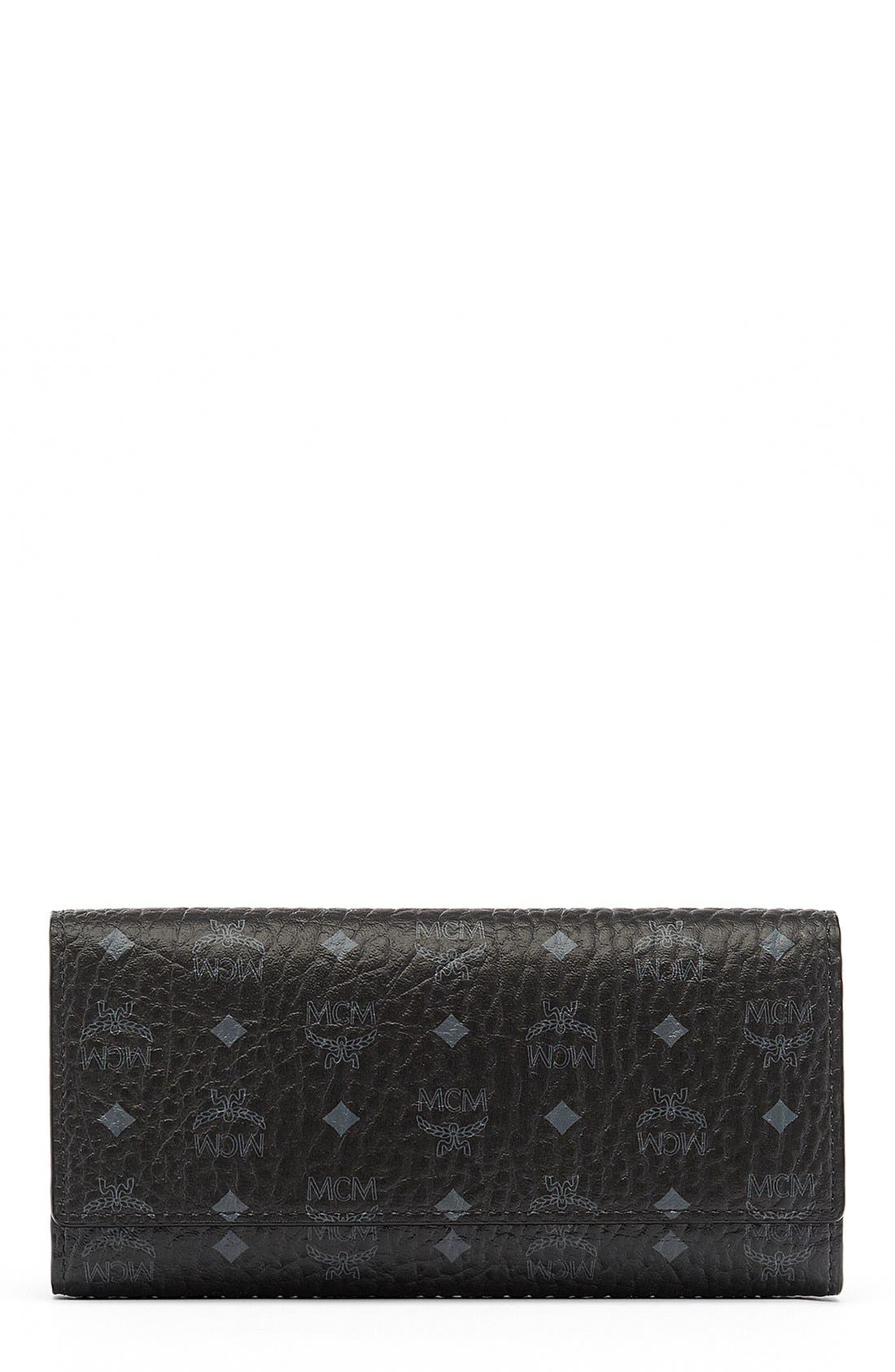 MCM Visetos Coated Canvas Continental Wallet Nordstrom