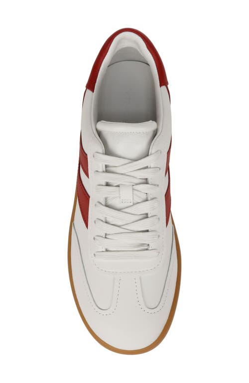 Shop Vince Oasis Sneaker In Chalk/deep Ruby