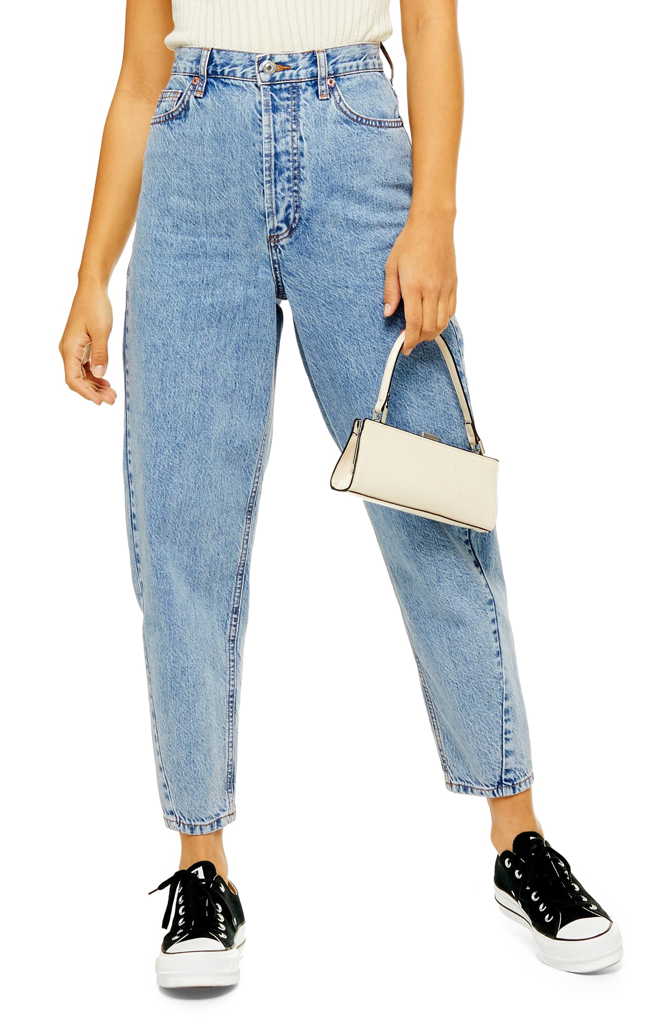Topshop Ovoid Crop Moto Jeans Nordstrom
