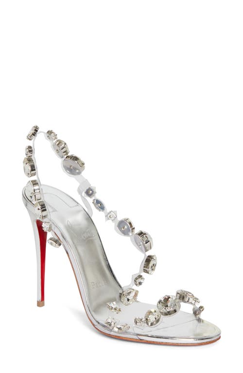 CHRISTIAN LOUBOUTIN CHRISTIAN LOUBOUTIN ROSALIE CRYSTAL EMBELLISHED SLINGBACK SANDAL