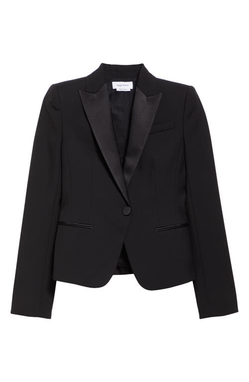 Shop Alexander Mcqueen One-button Wool Blazer In Black