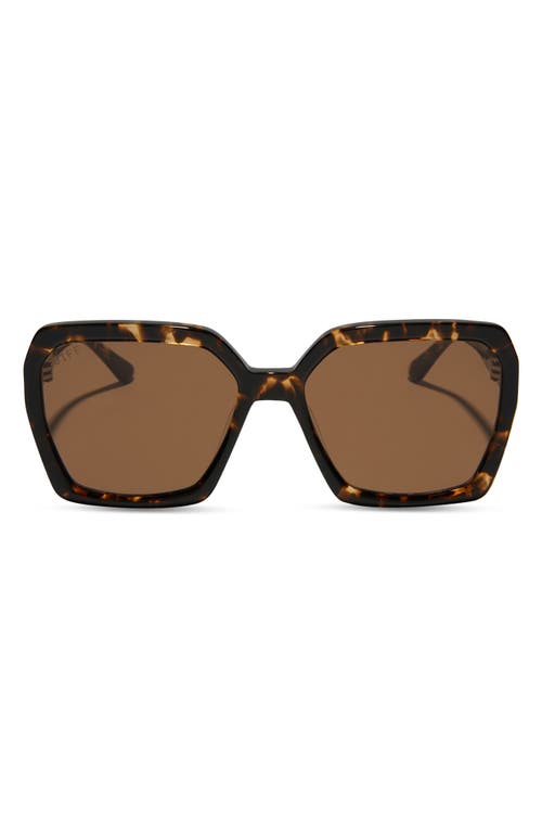 DIFF Sloane 54mm Square Sunglasses in Brown at Nordstrom