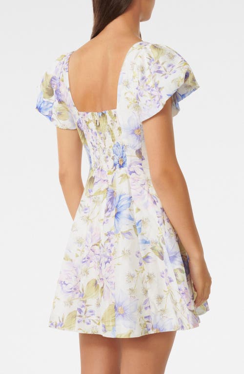 Shop Ever New Josie Floral Print Minidress In Selene Floral