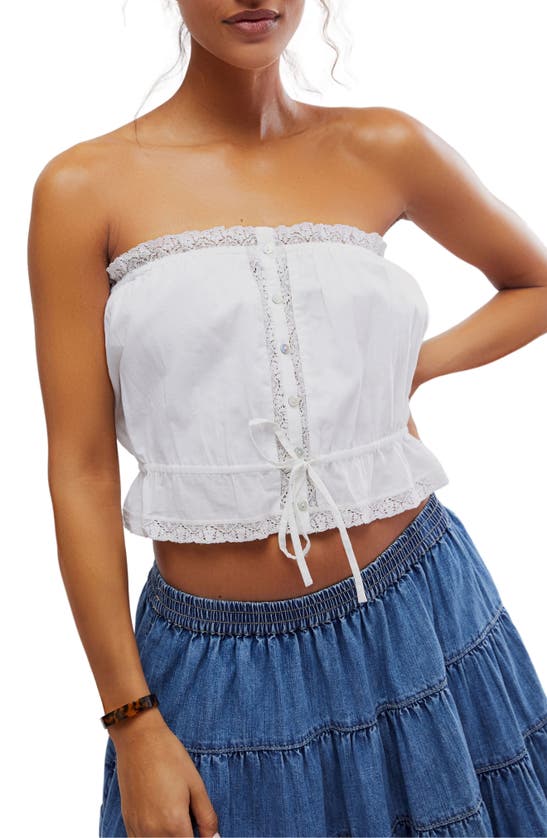 Shop Free People Wistful Daydream Convertible Camisole In Optic White