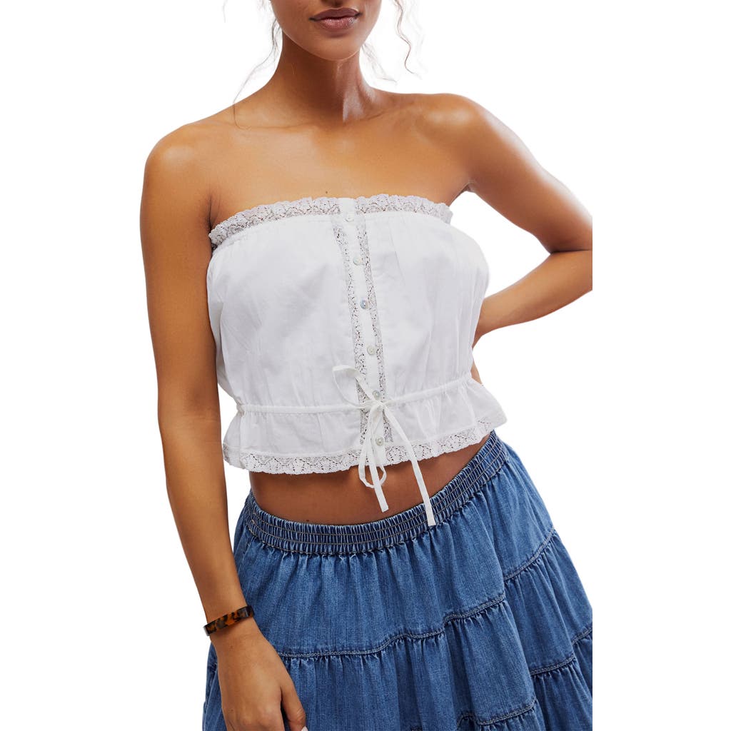 Free People Wistful Daydream Convertible Camisole In Optic White