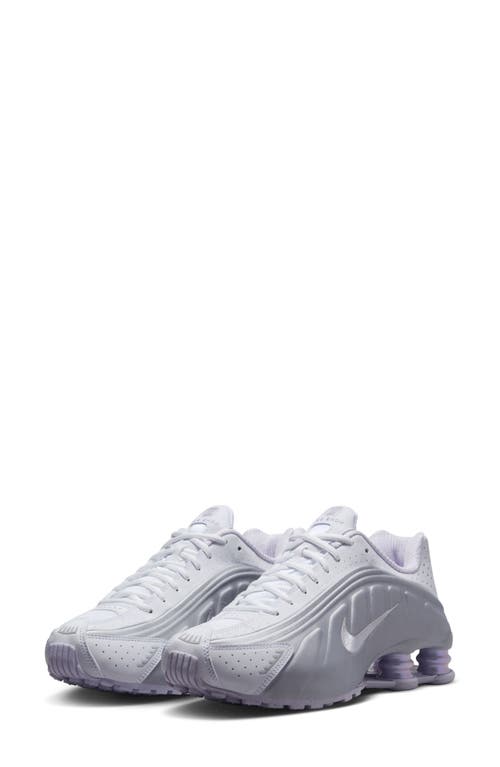 Shop Nike Shox R4 Sneaker In White/barely Grape/platinum