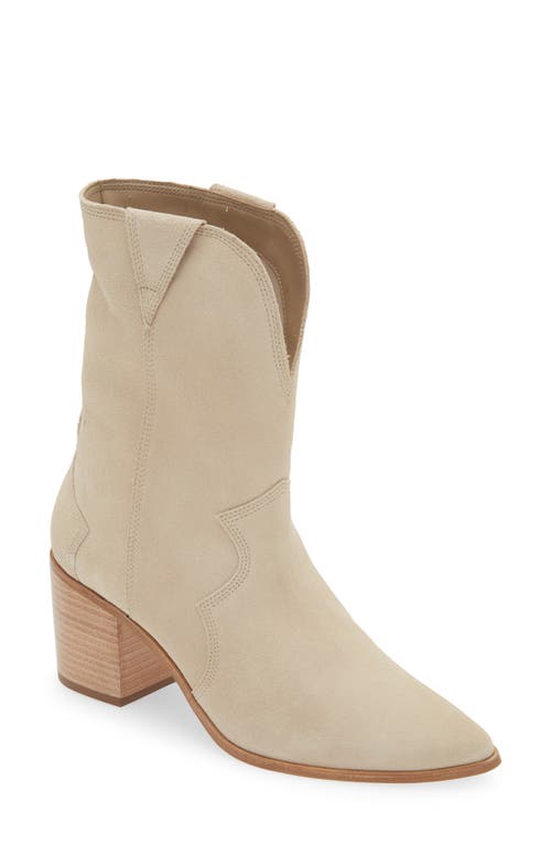 Shop Kaanas Porto Pointed Toe Western Boot In Stone