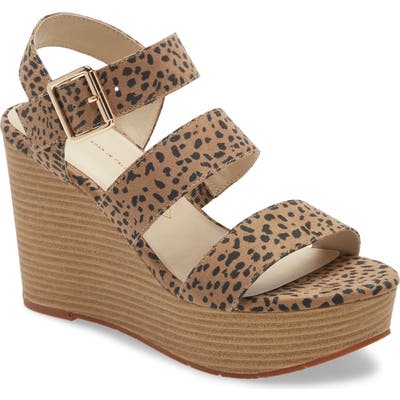 Bc Footwear Individuality Vegan Platform Wedge Sandal- Brown