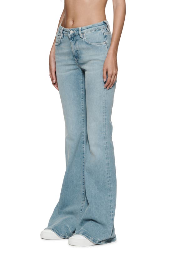 Shop Purple Brand Flare Jeans In Light Indigo