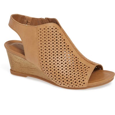 Comfortiva Skylyn Wedge Sandal- Brown