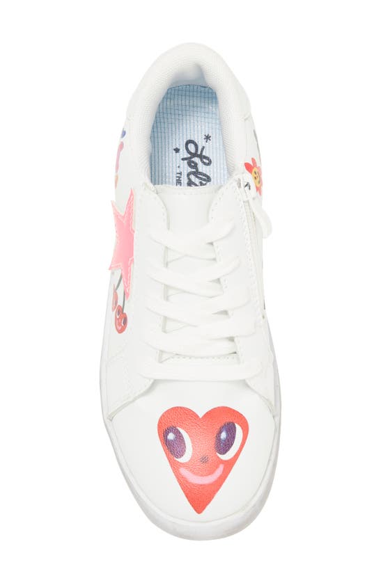 Shop Lola & The Boys Kids' Doodle Art Sneaker In White