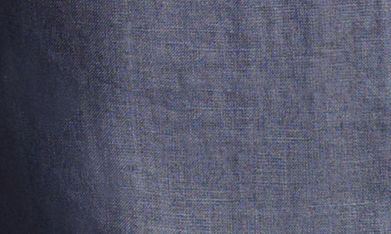 Lucky Brand Solid Linen Camp Shirt In Dark Denim