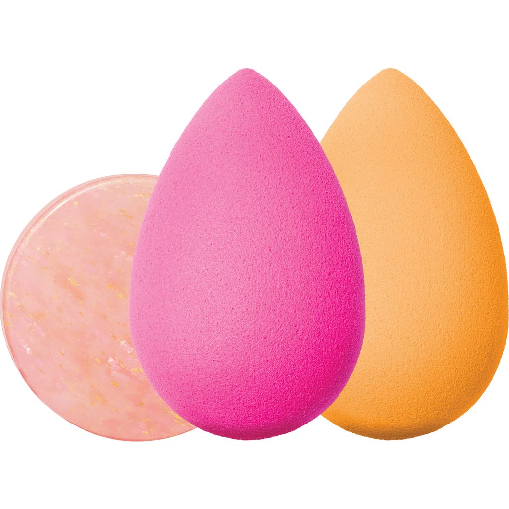 Beautyblender Main Squeeze Blend & Cleanse Beauty Blender Set $49 Value In Original Pink And Pop Blenders