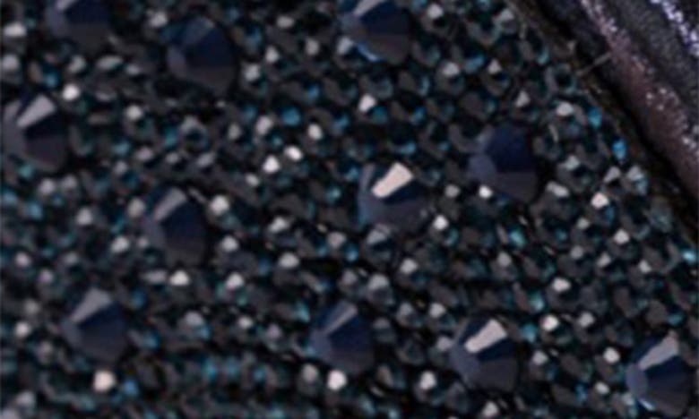 Lady Couture Kloe Crystal Embellished Wedge Sandal In Navy