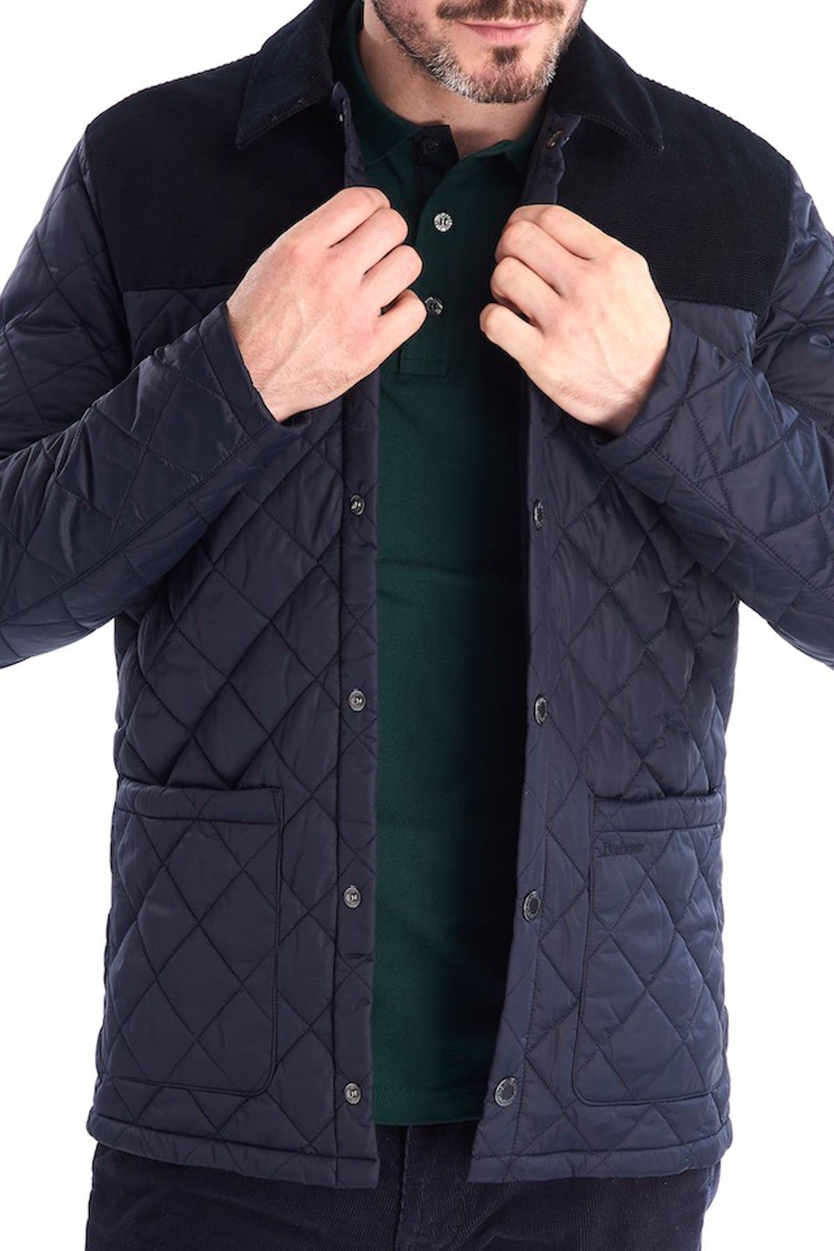 barbour gillock quilted jacket green