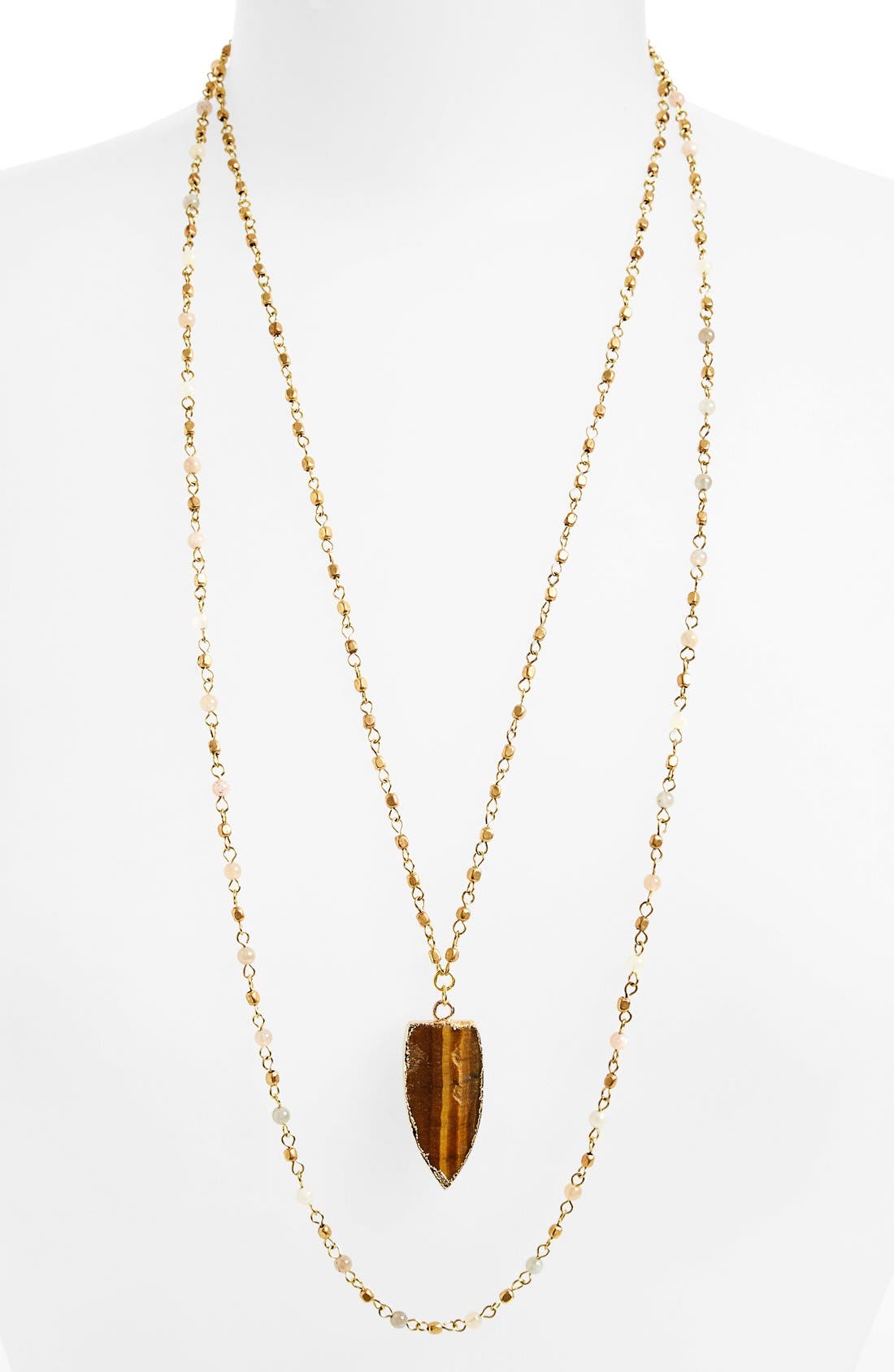 Panacea Double Strand Stone Pendant Necklace Nordstrom