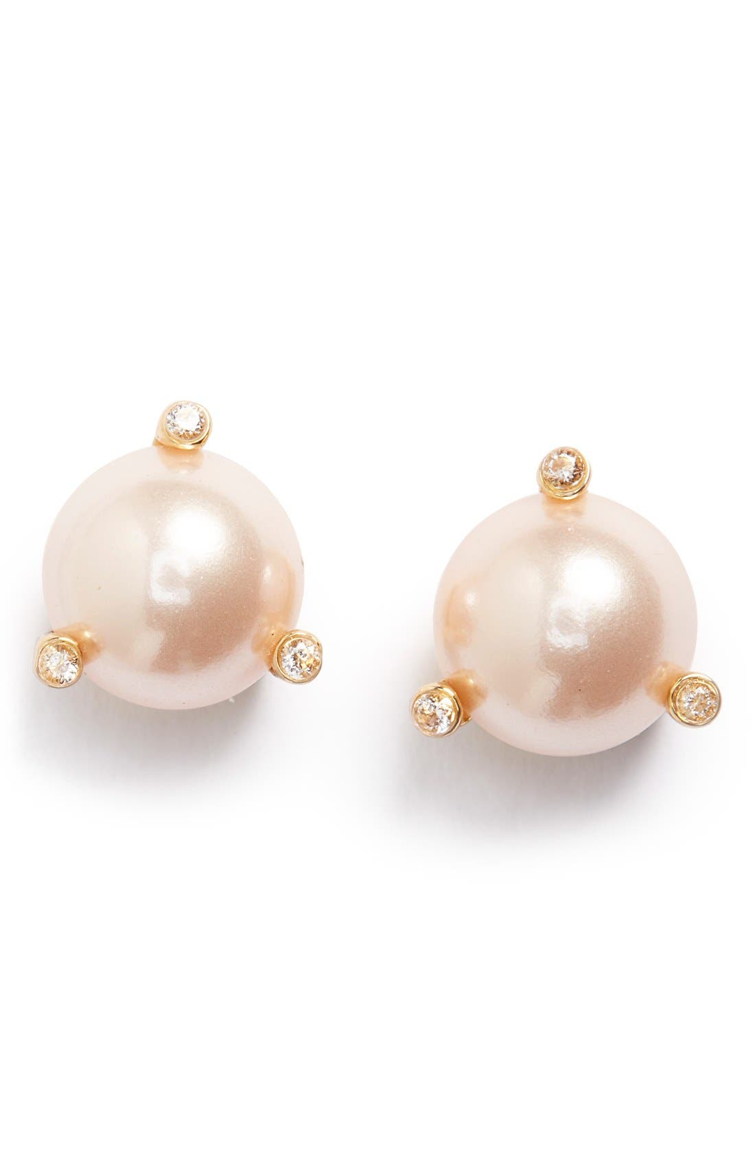 kate spade new york 'rise and shine' faux pearl stud earrings Nordstrom