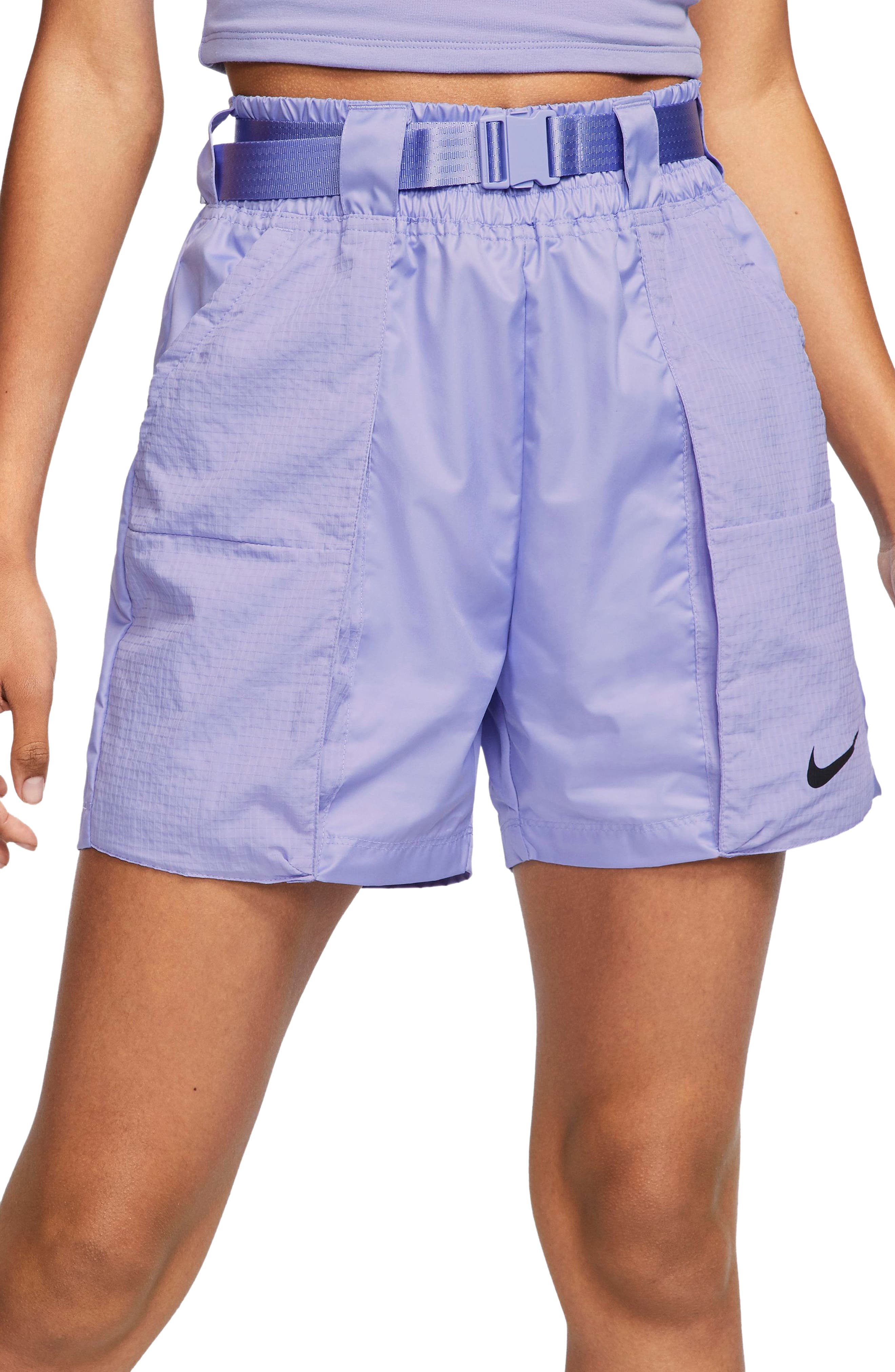 nike swoosh woven shorts orange