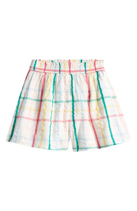 Kids' Windowpane Check Cotton Shorts (Toddler, Little Kid & Big Kid)