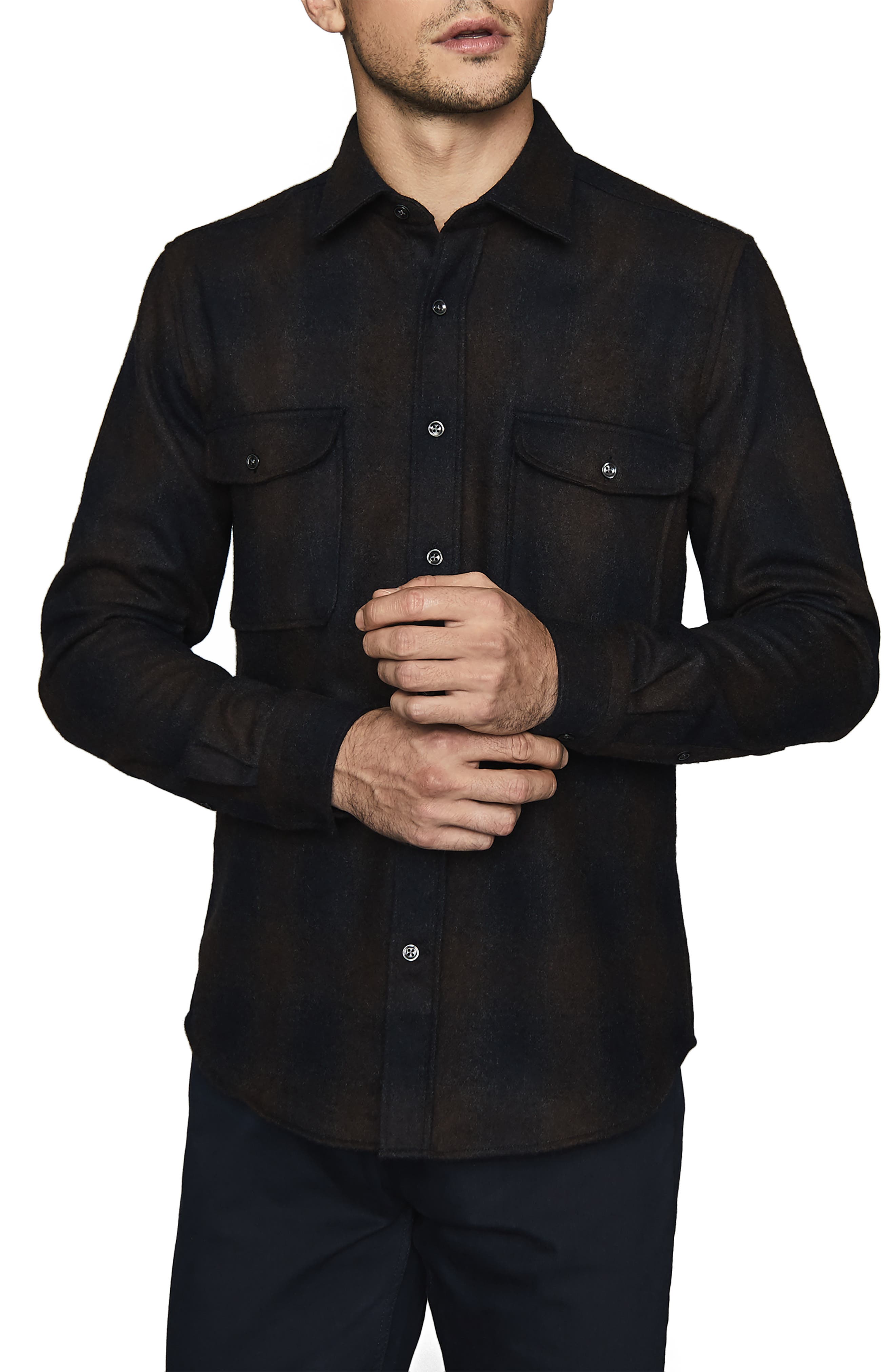 slim fit overshirt
