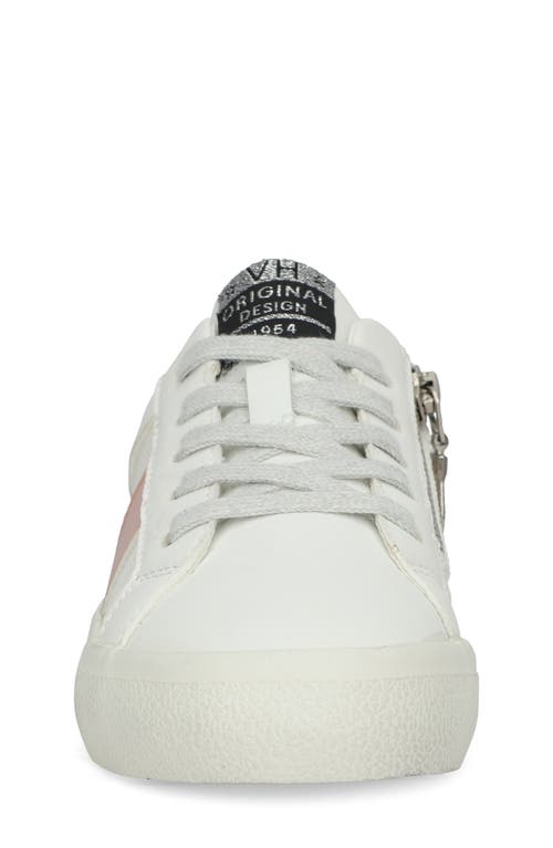 Shop Vintage Havana Kids' Layne Sneaker In White/pink/pop