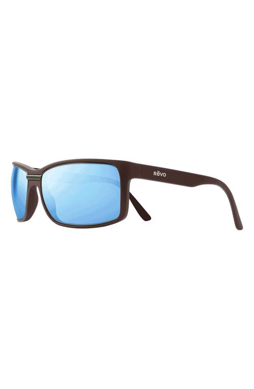 Revo Eclipse 63mm Square Sunglasses In Matte Blue