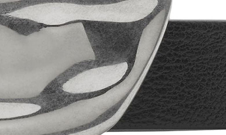 Shop Burberry Shield Buckle Leather Belt In Black
