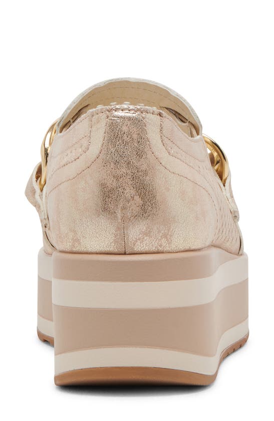 Shop Dolce Vita Jhenee Platform Sneaker In Light Gold Metallic Nubuck