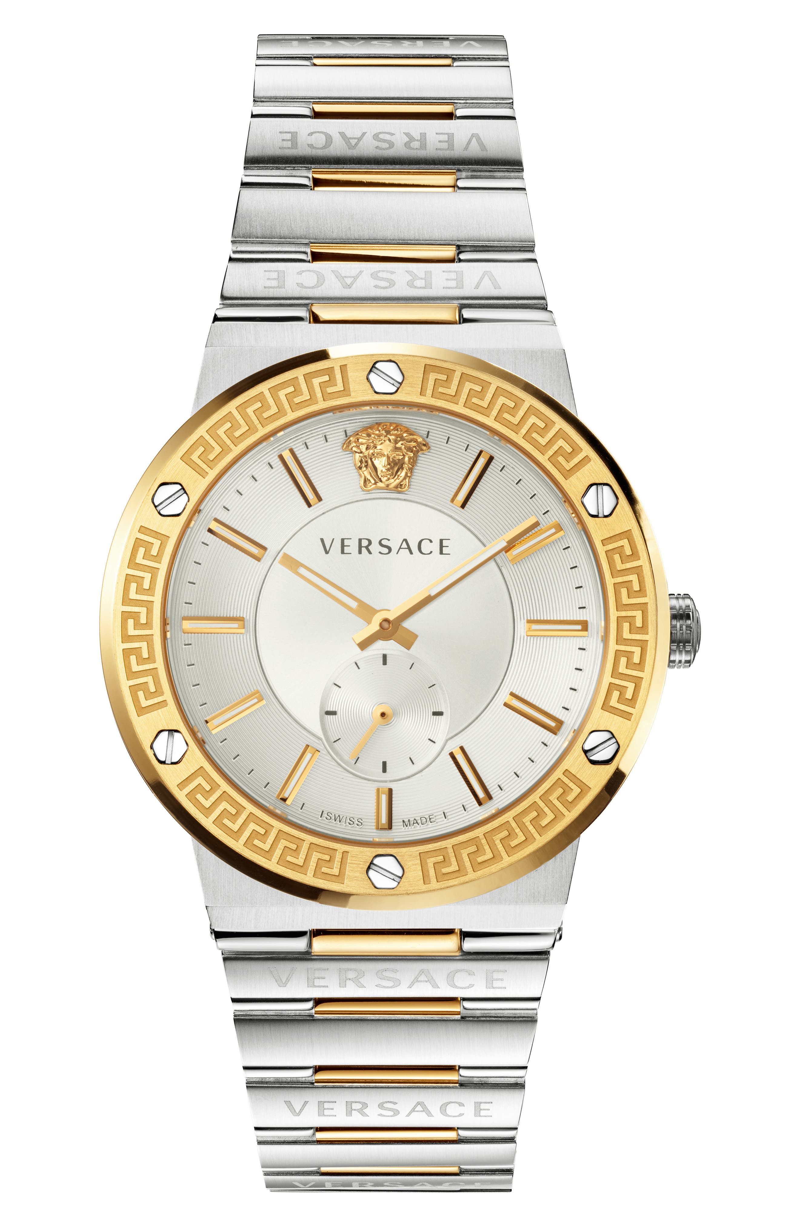 versace watch logo