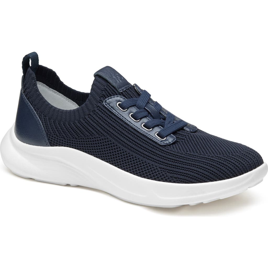 Johnston & Murphy Escape Knit Sneaker In Navy Knit