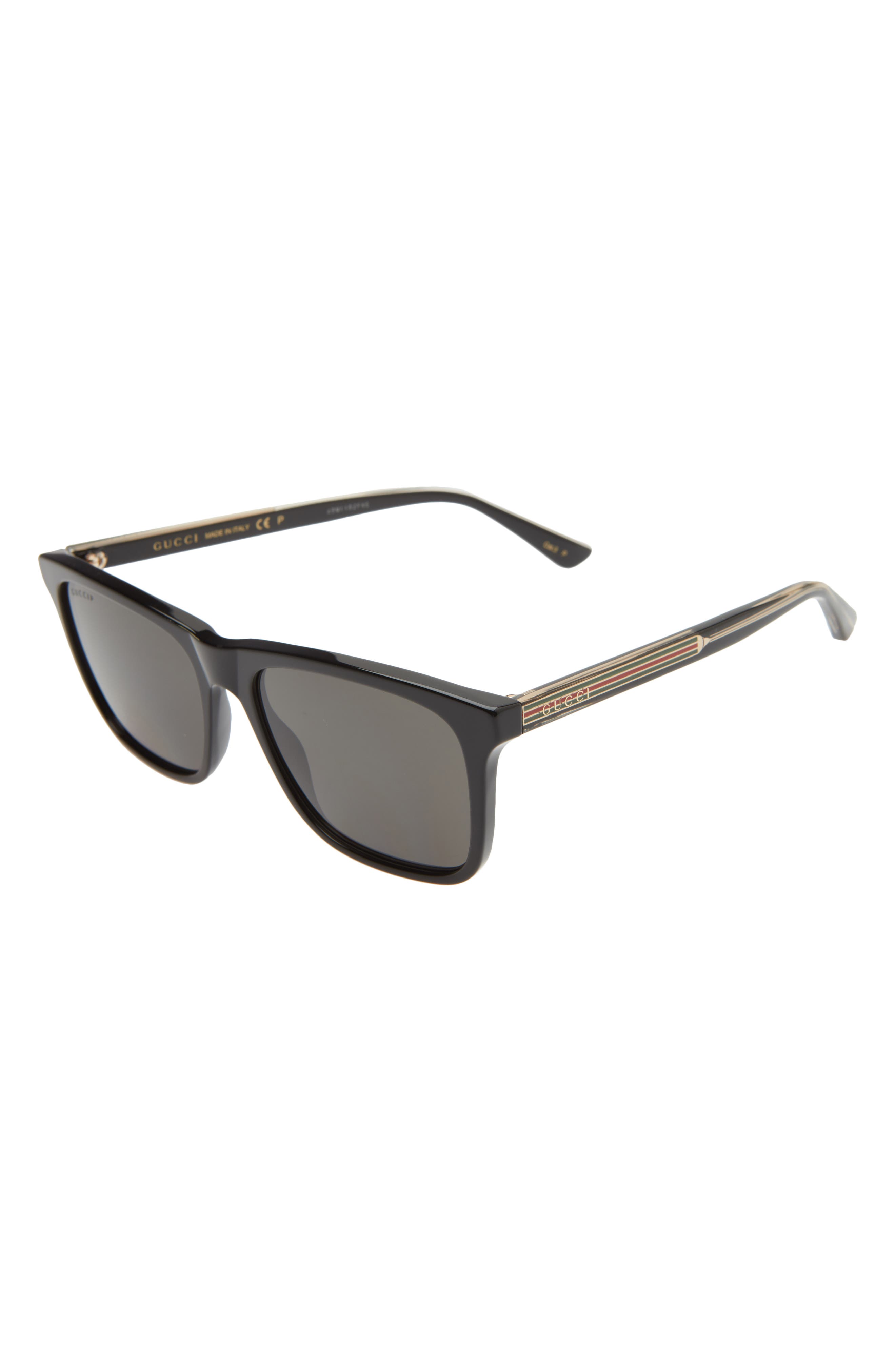 Gucci 57mm Polarized Square Sunglasses 