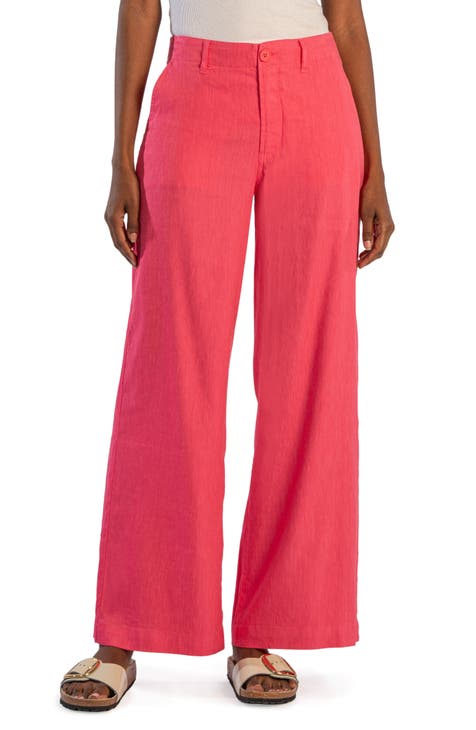 Mustard Seed - Candy Pink Wide Leg Pants High Waist – urbancowgirlclothing