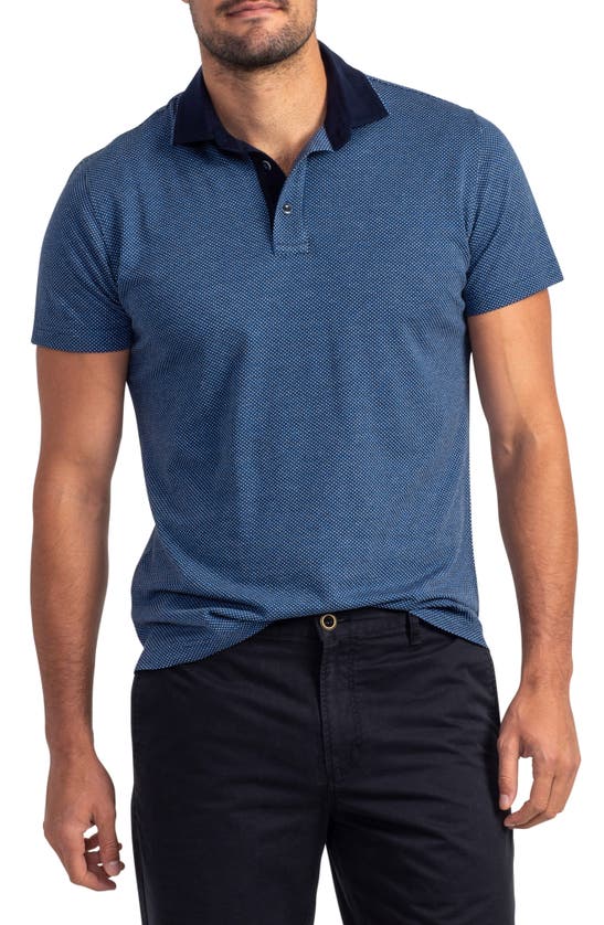 Rodd & Gunn Stanley Sports Fit Dot Short Sleeve Polo In Malibu