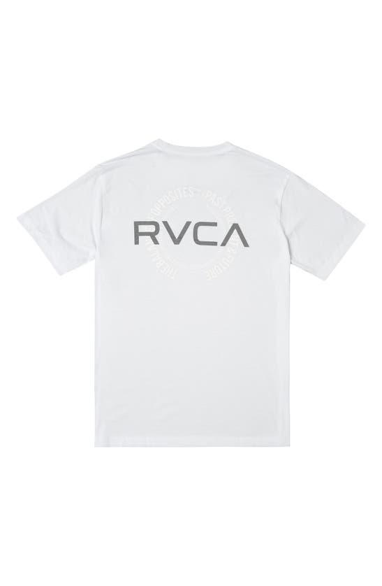 Rvca Va Levels Performance Graphic Tee In White