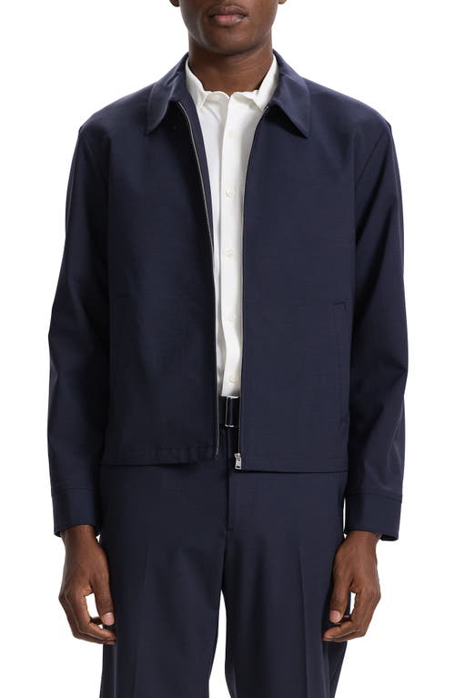 Theory Hazeleton New Tailored Stretch Virgin Wool Jacket in Navy at Nordstrom, Size Medium