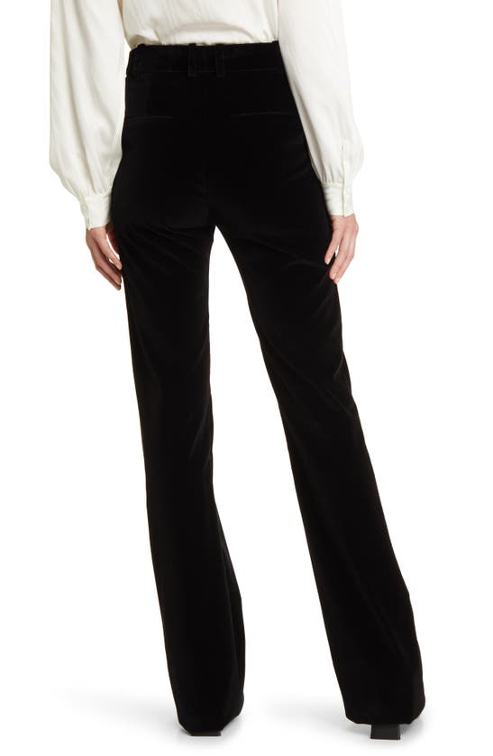 FRAME FRAME THE SLIM STACKED VELVET TROUSERS