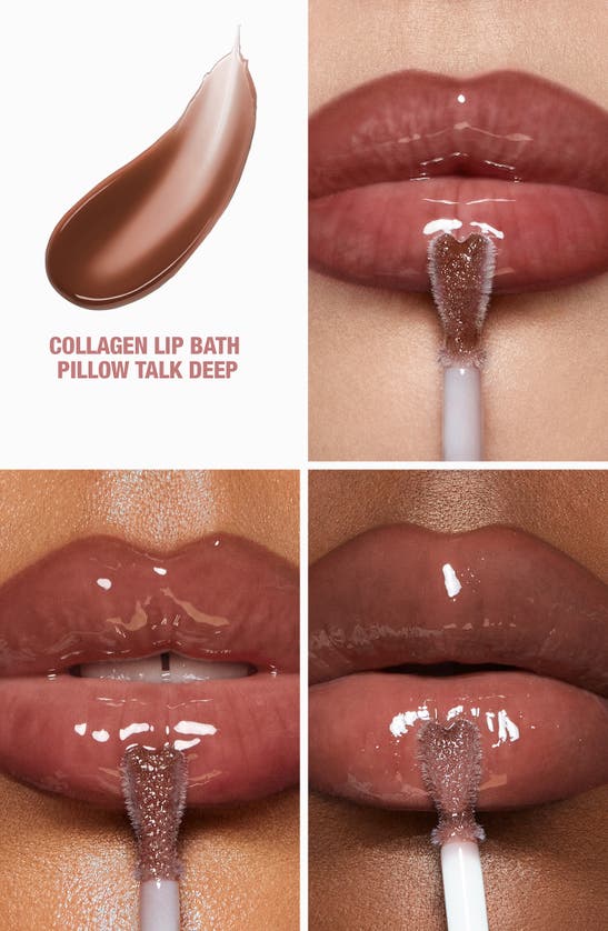 Charlotte Tilbury Collagen Lip Bath Gloss Pillow Talk Deep 0.26 oz In Pillow Talk Deep