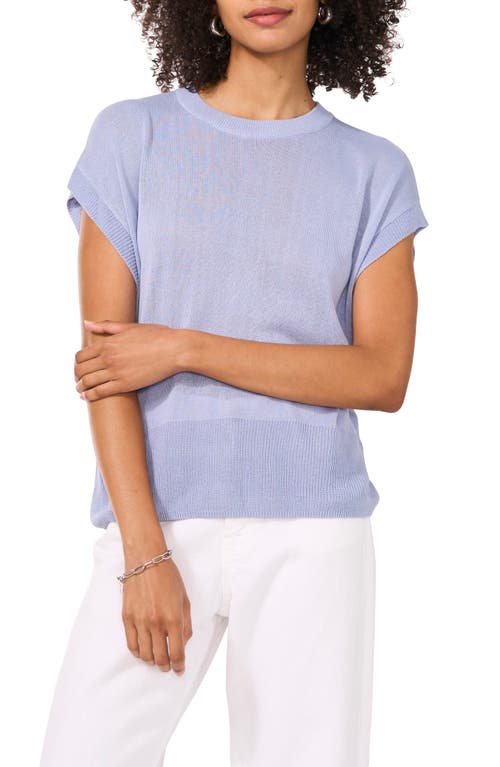 VINCE CAMUTO VINCE CAMUTO SHORT SLEEVE CREWNECK SWEATER
