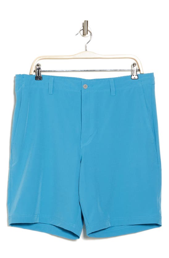 Shop Pga Tour Solid Shorts In Cendre Blue