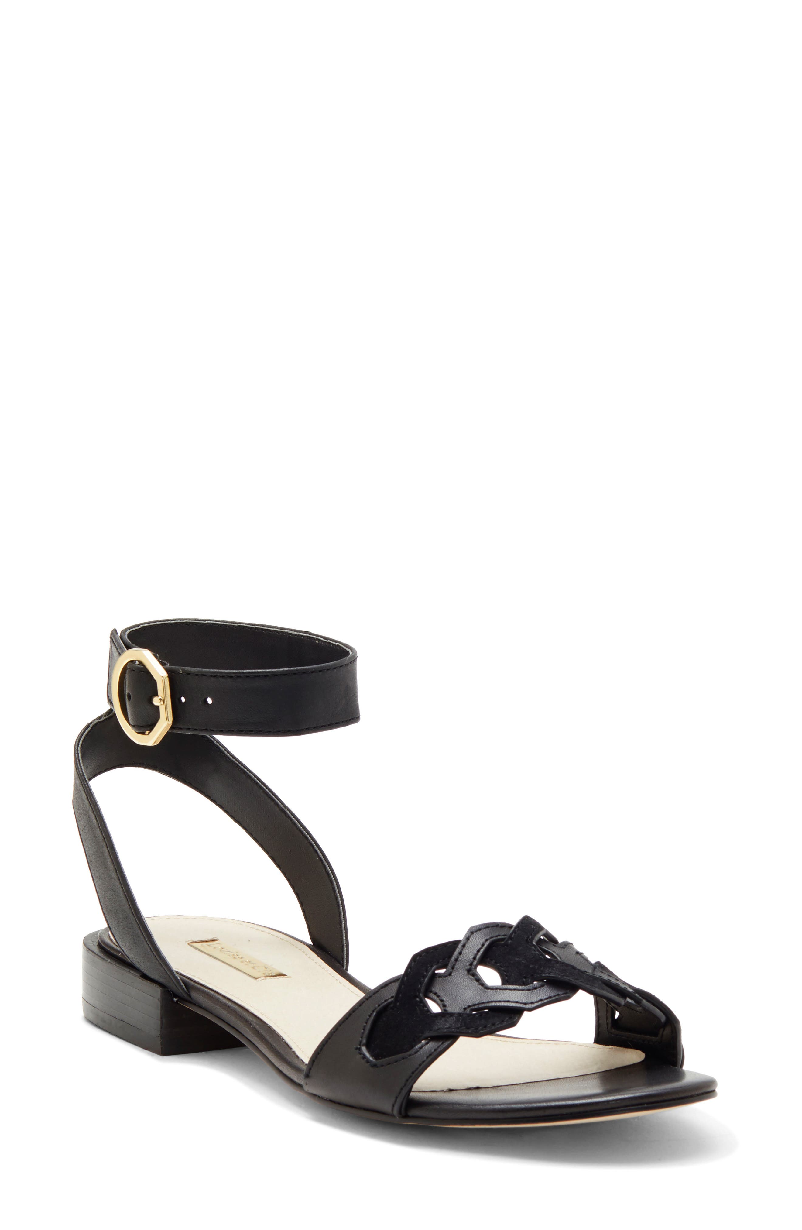 Louise Et Cie Arstan Ankle Strap Sandal- Black